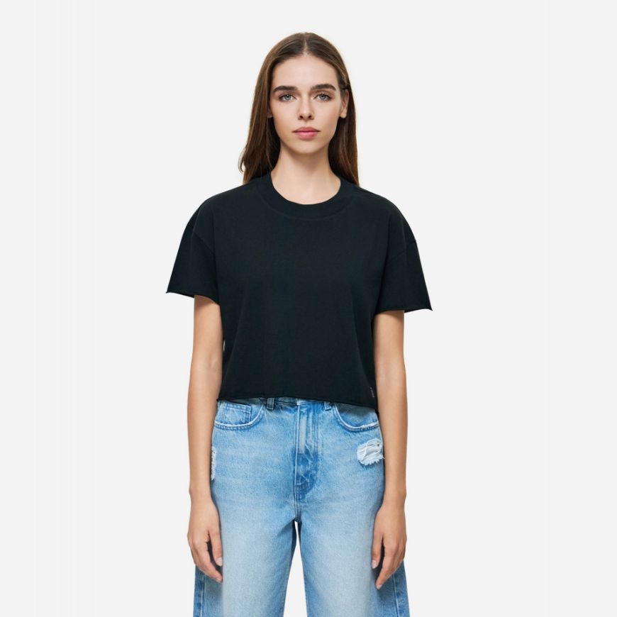 Снимка на DIRTY LAUNDRY ДАМСКИ ТОП BOXY T-SHIRT В ЧЕРНО