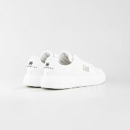 Снимка на JOHN RICHMOND ДАМСКИ ОБУВКИ JR ONE LEATHER SNEAKERS WITH METAL PLATE - БЯЛО/ЧЕРНО 4
