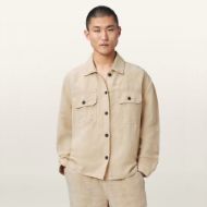 Picture of ALLSAINTS MEN'S KORTEN SHACKET SAND BROWN 1