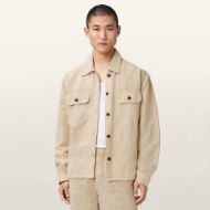 Picture of ALLSAINTS MEN'S KORTEN SHACKET SAND BROWN 4