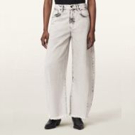 Снимка на ALLSAINTS ДАМСКИ ДЕНИМ PAYTON CROPPED JEANS BLEACHED GREY 1