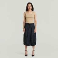 Picture of G-STAR WOMEN'S PARACHUTE MIDI SKIRT IN RINSED 4