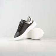 Снимка на JOHN RICHMOND ДАМСКИ ОБУВКИ JR ONE LEATHER SNEAKERS WITH METAL PLATE - ЧЕРНО/БЯЛО 4