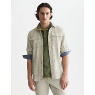 Снимка на SCOTCH&SODA МЪЖКА РИЗА MELANGE WAFFLE REGULAR FIT - OIL GREEN 4