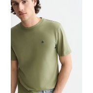Picture of SCOTCH&SODA MEN'S SEASONAL CORE CHEST LOGO REGULAR FIT T-SHIRT - OIL GREEN 6
