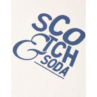 Picture of SCOTCH&SODA MEN'S LEFT CHEST ARTWORK REGULAR FIT T-SHIRT - EGGNOG 3