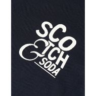 Picture of SCOTCH&SODA MEN'S LEFT CHEST ARTWORK REGULAR FIT T-SHIRT - SKY CAPTAIN 3