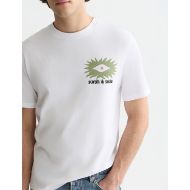 Picture of SCOTCH&SODA MEN'S FRONT AND BACK ARTWORK RELAXED FIT T-SHIRT - BRIGHT WHITE 6