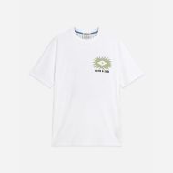 Picture of SCOTCH&SODA MEN'S FRONT AND BACK ARTWORK RELAXED FIT T-SHIRT - BRIGHT WHITE 1