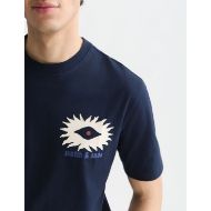 Picture of SCOTCH&SODA MEN'S FRONT AND BACK ARTWORK RELAXED FIT T-SHIRT - SKY CAPTAIN 6