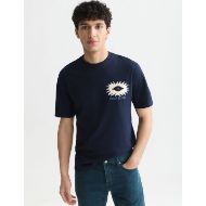 Picture of SCOTCH&SODA MEN'S FRONT AND BACK ARTWORK RELAXED FIT T-SHIRT - SKY CAPTAIN 4