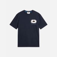 Picture of SCOTCH&SODA MEN'S FRONT AND BACK ARTWORK RELAXED FIT T-SHIRT - SKY CAPTAIN 1