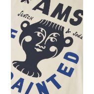 Picture of SCOTCH&SODA MEN'S FRONT AND BACK ARTWORK RELAXED FIT T-SHIRT - EGGNOG 3
