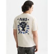 Picture of SCOTCH&SODA MEN'S FRONT AND BACK ARTWORK RELAXED FIT T-SHIRT - EGGNOG 5
