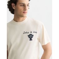 Picture of SCOTCH&SODA MEN'S FRONT AND BACK ARTWORK RELAXED FIT T-SHIRT - EGGNOG 6