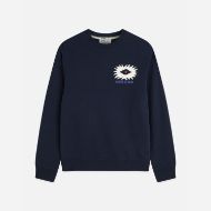 Picture of SCOTCH&SODA MEN'S FRONT AND BACK ARTWORK REGULAR FIT SWEATSHIRT - SKY CAPTAIN 1
