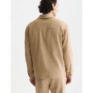 Picture of SCOTCH&SODA MEN'S COTTON LINEN TWILL WORKER JACKET - DIJON 5