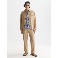 Picture of SCOTCH&SODA MEN'S COTTON LINEN TWILL WORKER JACKET - DIJON 7