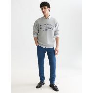 Picture of SCOTCH&SODA MEN'S SEASONAL CORE MOTT STRETCH COTTON-BLEND TWILL CHINO - ENSIGN BLUE 7
