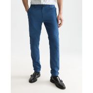 Picture of SCOTCH&SODA MEN'S SEASONAL CORE MOTT STRETCH COTTON-BLEND TWILL CHINO - ENSIGN BLUE 4