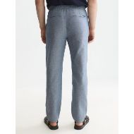 Picture of SCOTCH&SODA MEN'S SEASONAL CORE WARREN COTTON-LINEN TWILL JOGGER - ENSIGN BLUE 5