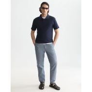 Picture of SCOTCH&SODA MEN'S SEASONAL CORE WARREN COTTON-LINEN TWILL JOGGER - ENSIGN BLUE 7