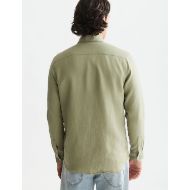 Снимка на SCOTCH&SODA МЪЖКА РИЗА SEASONAL CORE LINEN REGULAR FIT - OIL GREEN 5