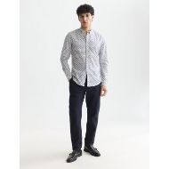Снимка на SCOTCH&SODA МЪЖКА РИЗА MICRO PRINTED SLIM FIT - TILES FLOWER BLUE 7