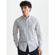 Снимка на SCOTCH&SODA МЪЖКА РИЗА MICRO PRINTED SLIM FIT - TILES FLOWER BLUE 4