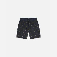 Picture of SCOTCH&SODA MEN'S FAVE PRINTED LINEN-BLEND SHORTS - TILES STARS GOLD FLAKE 1