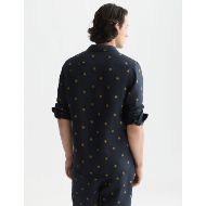 Снимка на SCOTCH&SODA МЪЖКА РИЗА LINEN PRINTED REGULAR FIT - TILES STARS GOLD FLAKE 5