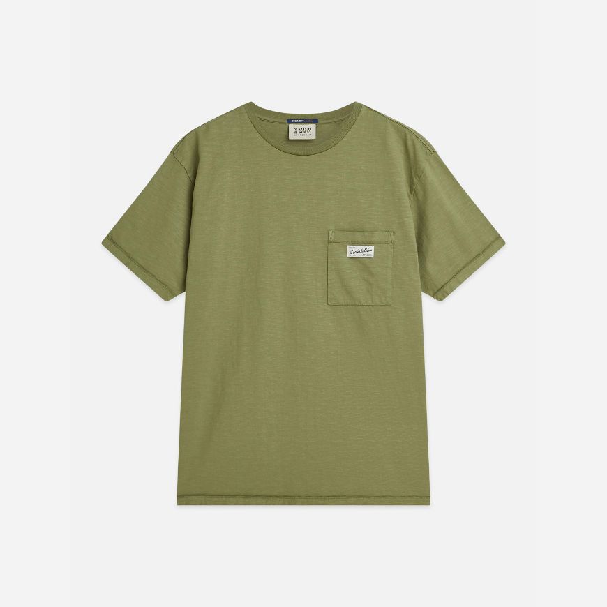 Снимка на SCOTCH&SODA МЪЖКА БЛУЗА GARMENT-DYE RELAXED FIT - OIL GREEN