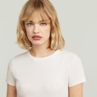 Снимка на G-STAR ДАМСКИ ТОП SLIM RIB TOP MILK 3