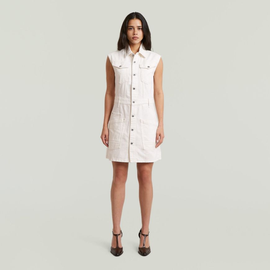 Снимка на G-STAR ДАМСКА РОКЛЯ CINCH DRESS ECRU