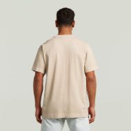 Picture of G-STAR MEN'S GS-01 WASHED T-SHIRT IN CREAM GD 2