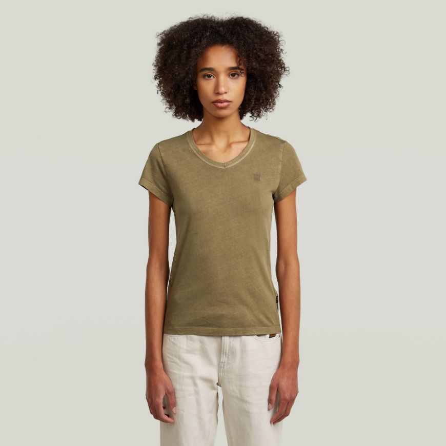 Снимка на G-STAR ДАМСКИ ТОП OVERDYED EYBEN SLIM TOP 2.0 TEAK GD