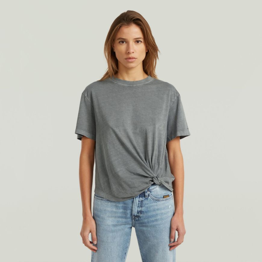 Снимка на G-STAR ДАМСКИ ТОП WASHED RELAXED KNOT TOP ORPHUS GD