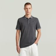 Picture of G-STAR MEN'S DUNDA OVERDYED SLIM POLO IN PETROL GD 1