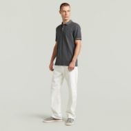 Picture of G-STAR MEN'S DUNDA OVERDYED SLIM POLO IN PETROL GD 5