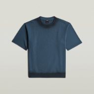 Picture of G-STAR MEN'S SPRAYED RELAXED R SWEAT IN RANK BLUE/PETROL SPRAY 6