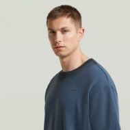 Picture of G-STAR MEN'S SPRAYED RELAXED R SWEAT IN RANK BLUE/PETROL SPRAY 4