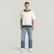 Picture of G-STAR MEN'S SPRAYED RELAXED R SWEAT IN MILK/DK BLACK SPRAY 3