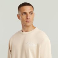 Picture of G-STAR MEN'S 90S LOGO R SWEAT IN WHITEBAIT 4