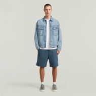 Picture of G-STAR MEN'S PREMIUM CORE SWEAT SHORTS IN RANK BLUE 3