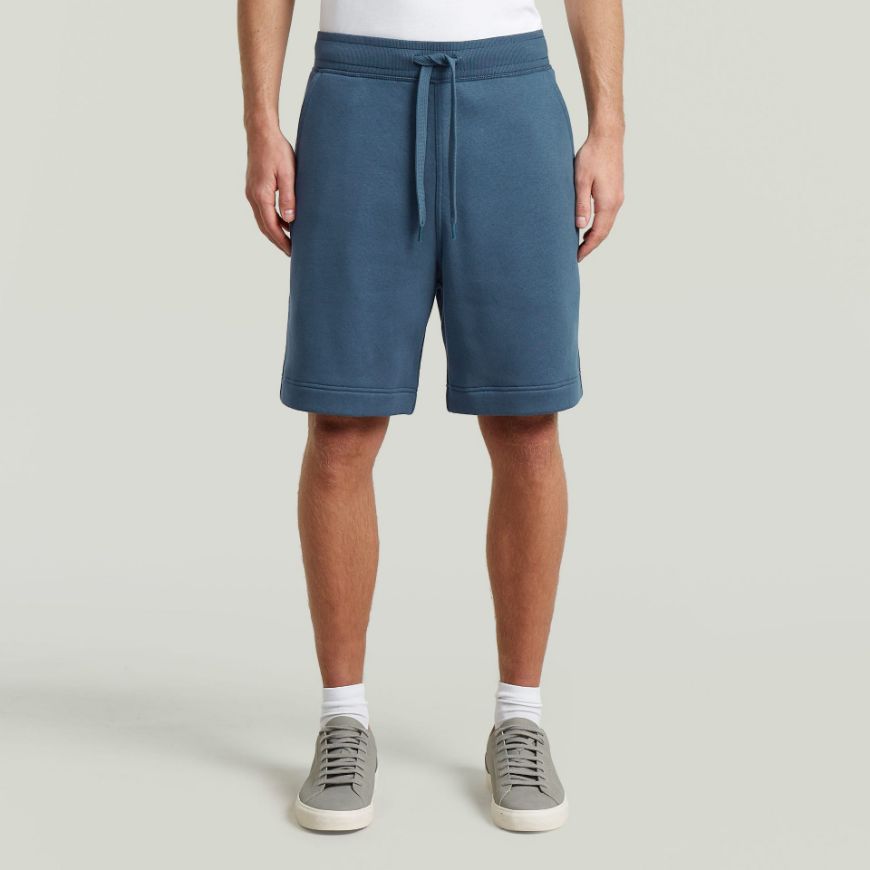 Picture of G-STAR MEN'S PREMIUM CORE SWEAT SHORTS IN RANK BLUE