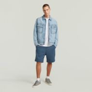 Picture of G-STAR MEN'S PREMIUM CORE SWEAT SHORTS IN RANK BLUE 5