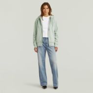 Picture of G-STAR WOMEN'S PREMIUM CORE 2.1 HOODED ZIP THRU SWEAT IN PALE GREEN 3