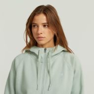 Picture of G-STAR WOMEN'S PREMIUM CORE 2.1 HOODED ZIP THRU SWEAT IN PALE GREEN 4