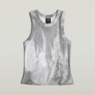 Снимка на G-STAR ДАМСКИ ТОП SLIM RIB AOP TANK GREY DENIM FLAME AOP 6