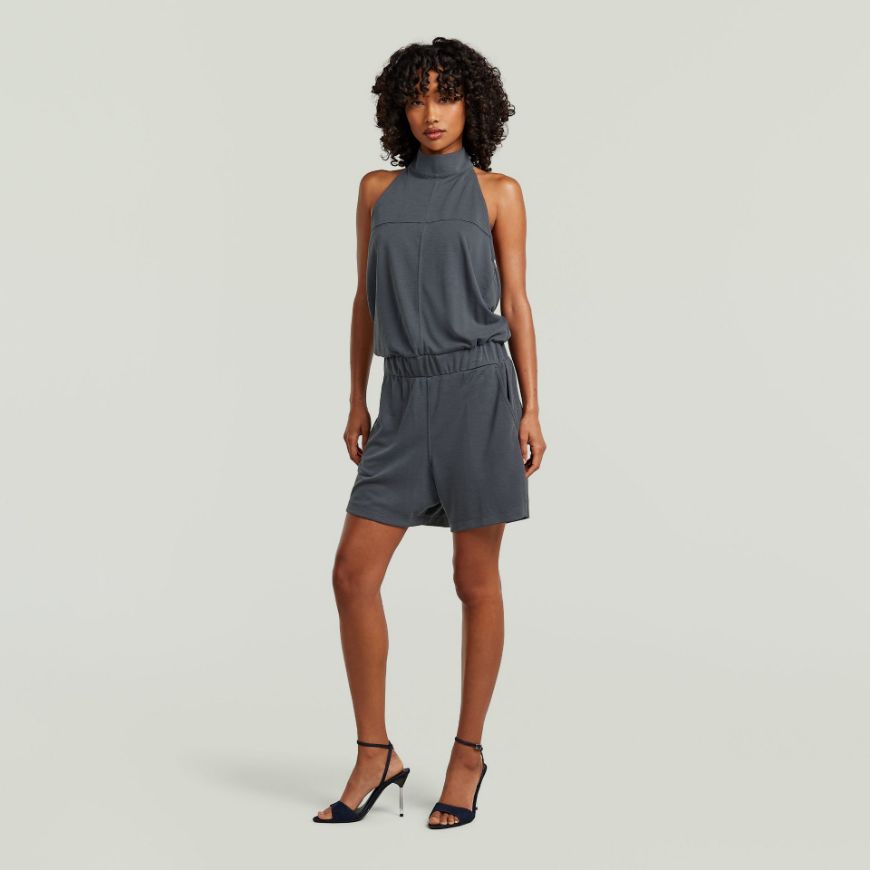 Снимка на G-STAR ДАМСКИ ГАЩЕРИЗОН FLOWY PLAYSUIT PETROL